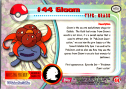 Gloom #44 - Pokemon Topps - Red Logo - Image 2