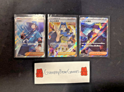 NM Pokemon TCG Japanese Card Bundle! Karen, Morty, and Falkner Trainer Cards! - Image 1