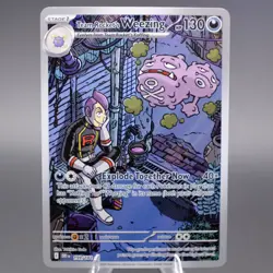 Team Rocket's Weezing 199/182 Illustration Rare SV10: Destined Rivals Pokemon T - Image 1