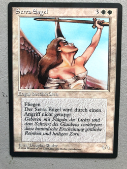 Mtg Carte Magic Fbb Serra Angel German Foreign Black Bordered NM - Image 1