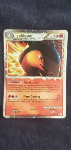 2010 Pokemon Typhlosion Prime Holo - HG&SS 110/123 - Image 1
