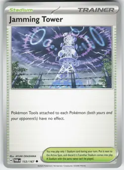 Jamming Tower 153/167 Uncommon Twilight Masquerade Pokemon Near Mint - Image 1