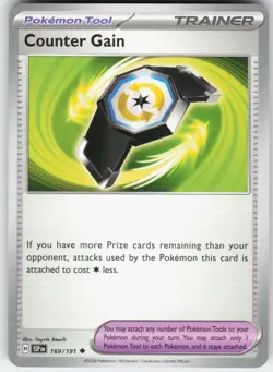 Counter Gain 169/191 Uncommon Surging Sparks Pokemon Near Mint - Image 1