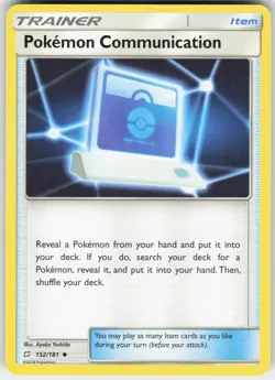Pokemon Communication 152/181 Uncommon Team Up Pokemon Near Mint - Image 1