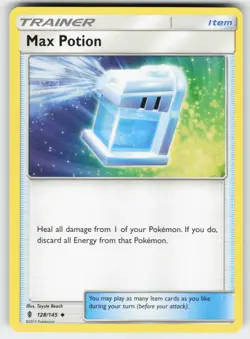 Max Potion 128/145 Uncommon Guardians Rising Pokemon Near Mint - Image 1