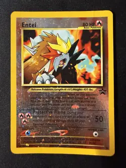 Pokemon Wotc Promo Entei 34/53 Reverse Holo Promo 80 HP Basic 2001 - Image 1
