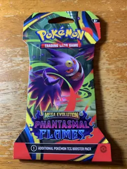 POKEMON MEGA EVOLUTION PHANTASMAL FLAMES (1)SLEEVE SEALED Gangar Illustration - Image 1