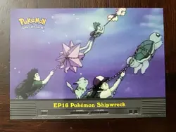 LP! Pokemon Topps EP16 Pokemon Shipwreck TV Animation Blue Logo - Image 1