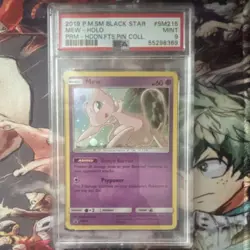 Pokemon TCG 2019 Mew SM215 SM Black Star Promo Holo PSA 9 - Image 1