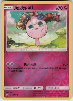 Jigglypuff 134/214 Common Unbroken Bonds Pokemon Reverse Holo Near Mint - Image 1