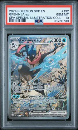 2024 POKEMON SVP EN-SV BLACK STAR PROMO #132 GRENINJA EX PSA 10 - Image 1