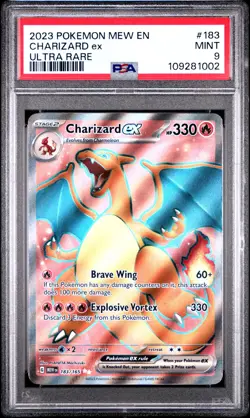 CHARIZARD EX 183/165 ULTRA RARE PSA 9 POKEMON MEW-151 - Image 1