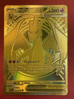 Mega Charizard Y EX 294/217 Gold Hyper Rare, Ascended Heroes, Pokemon TCG (NM) - Image 1