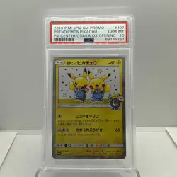 Pretend Comedian Pikachu Pokemon Center Osaka Promo Japanese 407/SM-P PSA 10 - Image 1