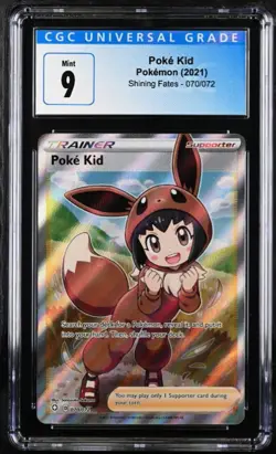 Pokemon Poke Kid Shining Fates 70/72 CGC 9 - Image 1