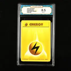 TQG 8.5 NM-MT+ 1999 Pokemon ENG Lightning Energy #100/102 - Image 1