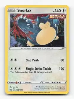 Pokemon TCG - Snorlax SWSH119 Lightly Played Holo Promo Sword & Shield Promo - Image 1