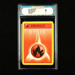 TQG 9 MINT 1999 Pokemon ENG Fire Energy #98/102 - Image 1