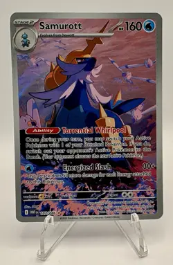 Pokemon Samurott 107/086 Sv: White Flare Illustration Rare Holo Stage 2 160HP - Image 1