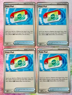 4X- Pokemon Poke Pad 081/088 Perfect Order Trainer Playset of 4 Pokemon TCG - Image 1