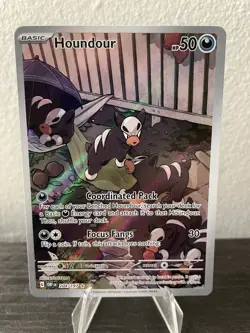 2023 Pokemon Houndour Illustration Rare S&V: Obsidian Flames 204/197 - Image 1