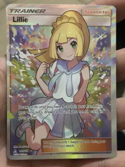 Pokemon TCG Lillie Full Art Trainer Ultra Rare SM Ultra Prism Foil 151/156 - Image 1
