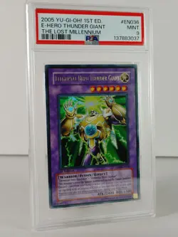 Elemental Hero Thunder Giant - Ultra Rare - YuGiOH - TLM EN036 - 1st ed - PSA 9 - Image 3