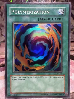 Polymerization LOB-059 Original Print Super Rare Unlimited Edition - LP - YuGiOh - Image 1