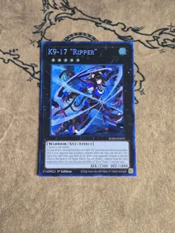 Yugioh K9-17 "Ripper" JUSH-EN035 1st Edition Collector's Rare NM - Image 1