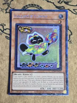 Yugioh Lollipo Yummy JUSH-EN018 1st Edition Collector's Rare NM - Image 1