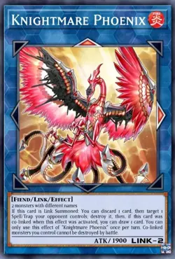 Yugioh Knightmare Phoenix BLMM-EN091 1st Ed Emblazoned Ultra Rare NM Presale - Image 1