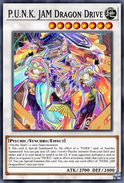 Yugioh P.U.N.K. JAM Dragon Drive BLMM-EN078 Emblazoned Ultra Rare NM Presale - Image 1