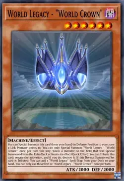 Yugioh World Legacy - "World Crown" BLMM-EN082 Emblazoned Ultra Rare NM Presale - Image 1