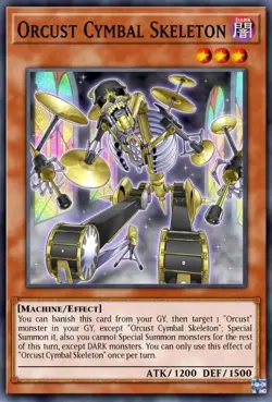 Yugioh Orcust Cymbal Skeleton BLMM-EN084 1st Ed Emblazoned Ultra Rare NM Presale - Image 1