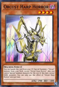 Yugioh Orcust Harp Horror BLMM-EN085 1st Ed Emblazoned Ultra Rare NM Presale - Image 1