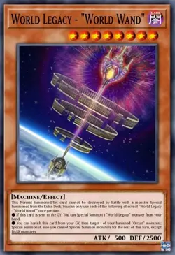 Yugioh World Legacy - "World Wand" BLMM-EN086 Emblazoned Ultra Rare NM Presale - Image 1