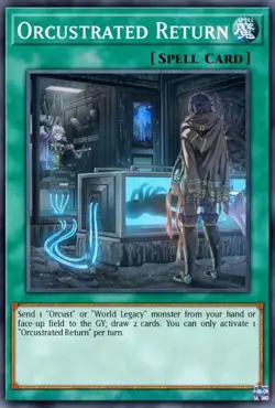 Yugioh Orcustrated Return BLMM-EN096 1st Ed Emblazoned Ultra Rare NM Presale - Image 1