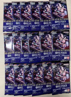 Lot Of 18 : One Piece English The Azure Seas Seven OP14-EB04 Booster Packs - Image 1