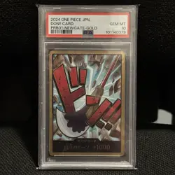 One Piece TCG DON!! Newgate Gold PRB01 JAP PSA 10 - Image 1