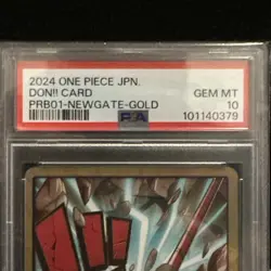 One Piece TCG DON!! Newgate Gold PRB01 JAP PSA 10 - Image 2
