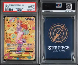 PSA 10 2024 ONE PIECE OP09-EMPERORS IN THE NEW WORLD #106 NAMI SPECIAL ALT ART - Image 3