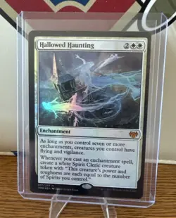 Hallowed Haunting NM Innistrad Crimson Vow MTG Rare #17/277 Foil - Image 1