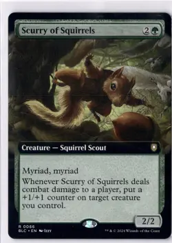 Scurry Of Squirrels NM/M* EXTENDED Bloomburrow ENGLISH 0066 mtg -UnltdCards - Image 1