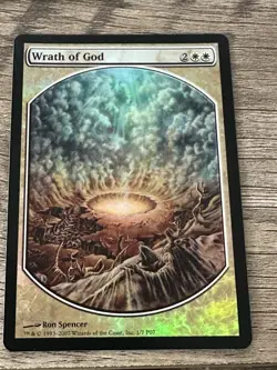 Magic the Gathering Wrath of God 1/7 P07 Plus Card Collection Listing For Art - Image 1