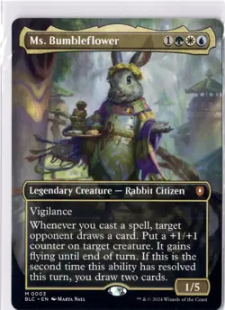 Ms. Bumbleflower NM/M* BORDERLESS Bloomburrow ENGLISH 0003 mtg -UnltdCards - Image 1