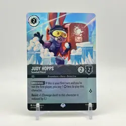 Disney Lorcana Winterspell Judy Hopps - Snowball Patrol 221/204 Epic Holo - Image 1