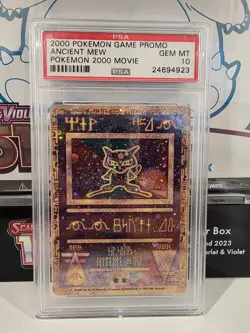 2000 POKEMON GAME MOVIE PROMO - ANCIENT MEW PSA 10 - Image 1