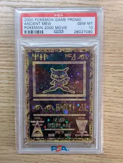 2000 POKEMON GAME MOVIE POKEMON 2000 MOVIE ANCIENT MEW PSA 10 - Image 1