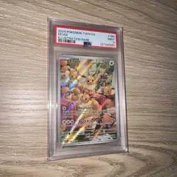 Pokemon Eevee IR 188/167 Twilight Masquerade Scarlet Violet Card Game PSA 9 - Image 1