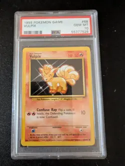 Vulpix 068/102 1999 Base Set Regular PSA 10 Very Nice card Mint - Image 1